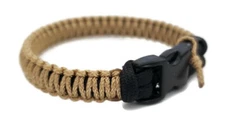 Paracord Bracelet 550 Black/Gold Micro Cord U.S. Seller - Handmade 