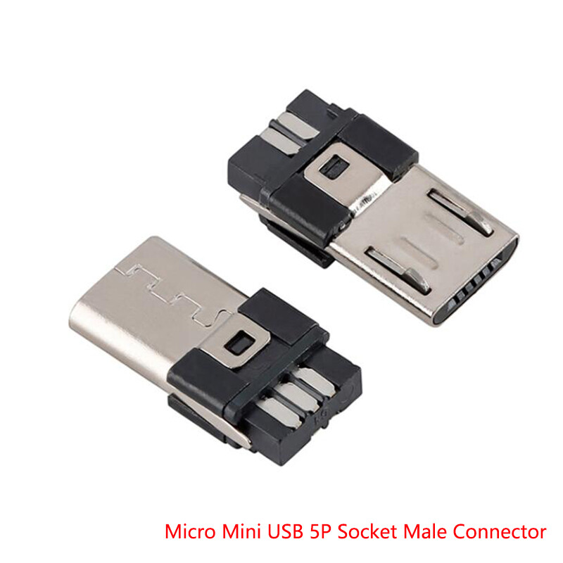 DMiotech 10Pcs Connecteur De Prise Femelle Micro USB 5 Broches