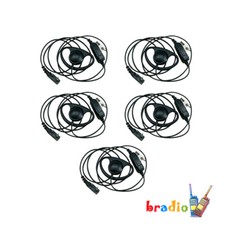 5x D Style Earpiece Headset For TK2170 TK2302 TK3312 TK3170 NX240 NX340 Radio