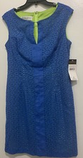 Donna Ricco  Woman’s  Dress Color Atlantic  Blue/Green Size 6 NWT