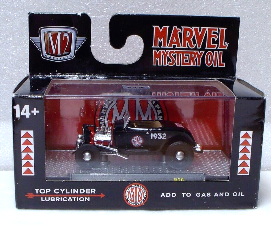 M2 Machines Marvel Mystery Oil 1932 Ford Roadster 1:64 Diecast