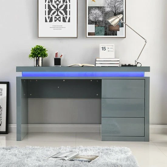Pale grey desk deals