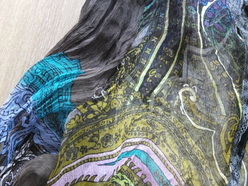 * passport Paisley Crash Bluse Gr. 40 L TOP transparent - Bild 8 von 10