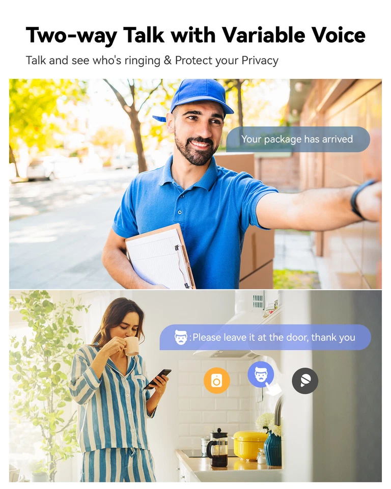Imou Battery Video Doorbell Plus with Chime DB2S 3MP - Image 4 of 4