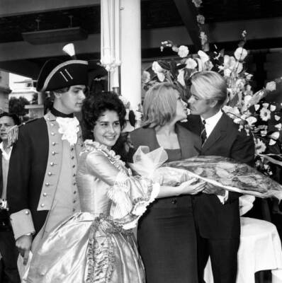 La Fayette crew members Michel Le Royer, Pascale Audret, Jack Hawk- Old Photo