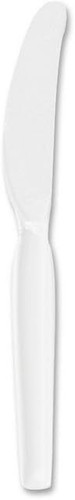 Bulk Disposable Plastic White Single Use Knives, For Parties, Restaurants, Delis - Picture 10 of 20
