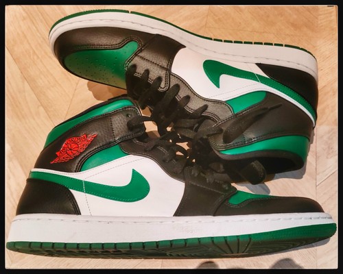 jordan mid green toe