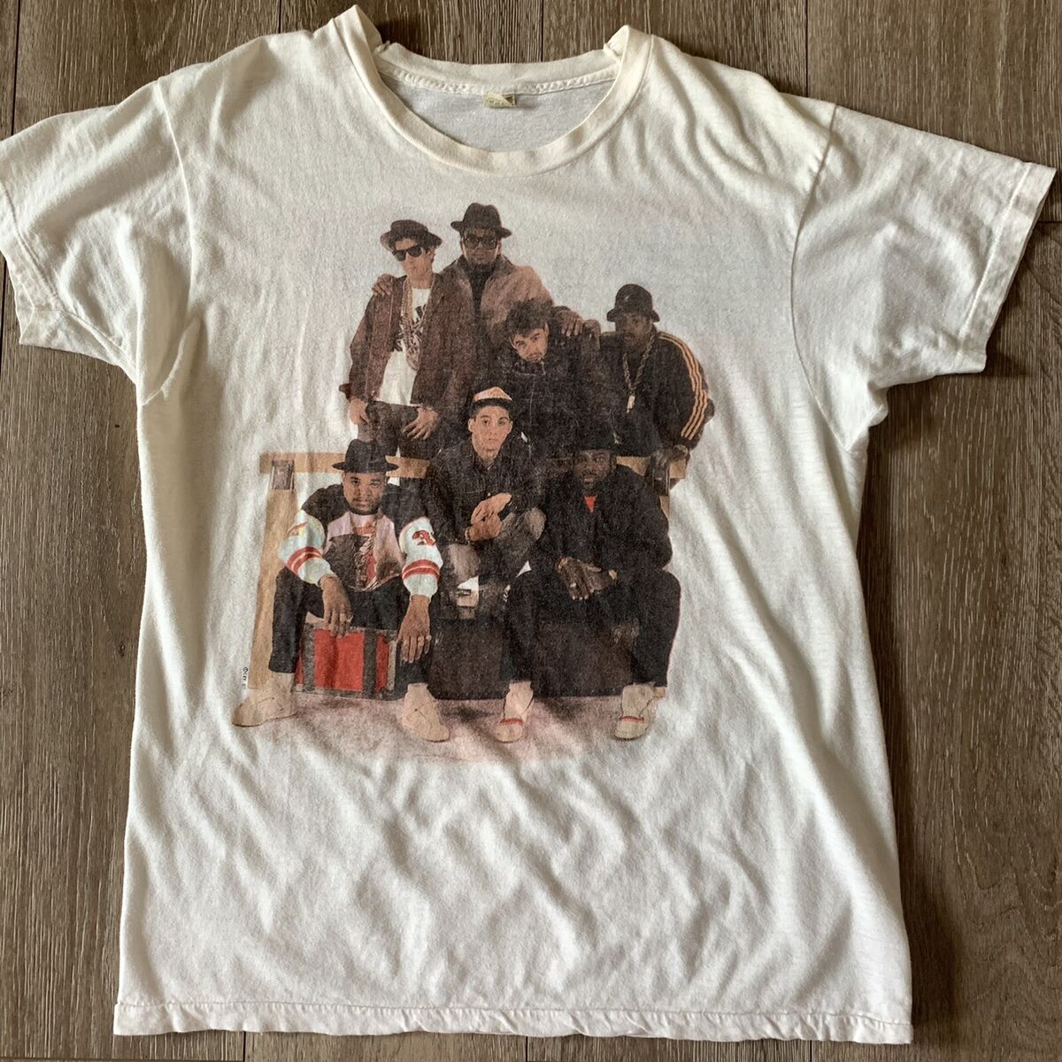 Vintage Beastie Boys Run DMC T Shirt L 1987 Together Forever Tour Rare Rap Tee