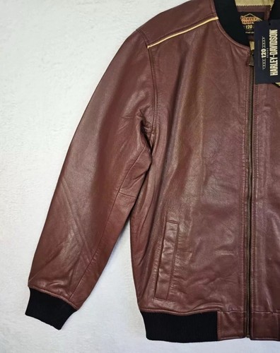 Harley-Davidson 120th Anniversary Goatskin Leather Jacket Men's Size XL New - Picture 4 of 11