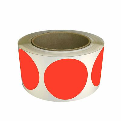 Color Coding Dots 2 Inch in Roll - 50mm Round Circles labels 5cm 600 Pack 