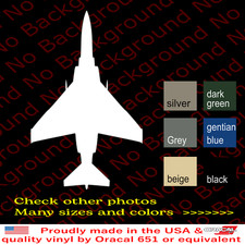 F-4 F4 Phantom Vinyl Decal Die Cut Sticker Jet Fighter Air Force Rhino US AY088