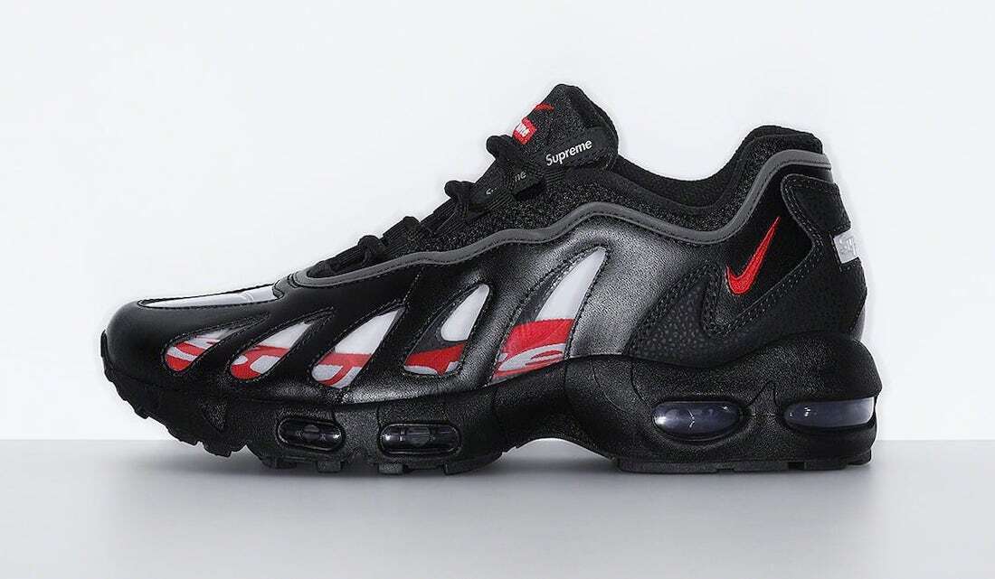 Nike Supreme Air Max 96 Black Speed Red CV7652-002 Men's