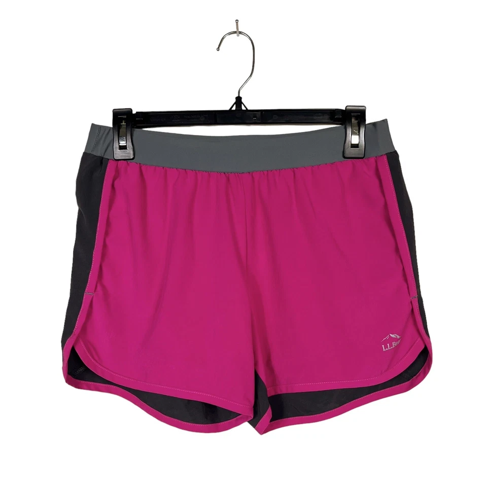 NUEVO CON ETIQUETAS LL Bean Pantalones Cortos Fitness Niñas Talla 16 Rosa Pull On Elastizados Deportes Correr Foto 2 de 4