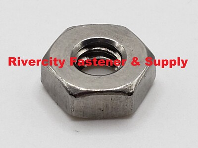 (10) 1/4-20 Stainless Coarse Thread Heavy Hex jam Nuts 1/4x20 UNC 1/4'' x 20 Nut