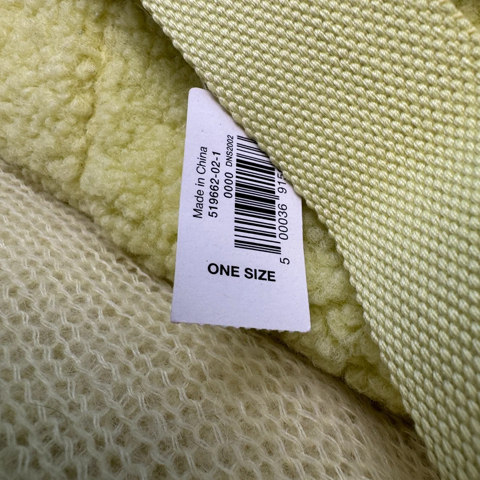 Riñonera verde lima bufanda polar hueca y suave 12" x 65" color a juego Foto 4 de 4