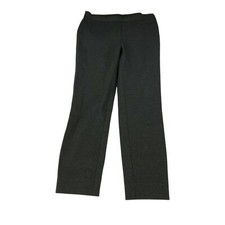 Everlane Dress Pants Womens 8 Charcoal Black Pull On Side Zip Slim Trouser