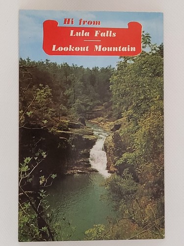 Postkarte Hallo von Lula Falls Aussichtspunkt Berg Tennessee - Bild 1 von 2