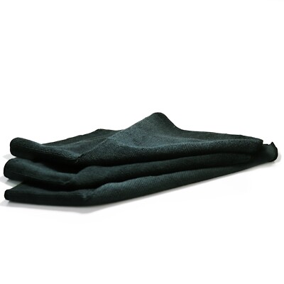 Mikrofasertuch Haushalt Autopflege Werkstatt Schwarz 300gsm 40x40cm   9 Stück WP