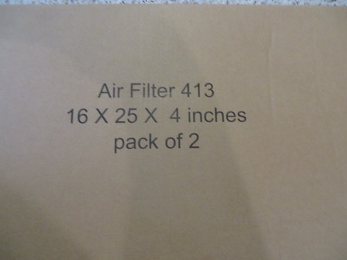 2 REPLACEMENT AIR FILTERS- FITS APRILAIRE 413 16X25X4 MERV 13 RATING - Picture 2 of 2