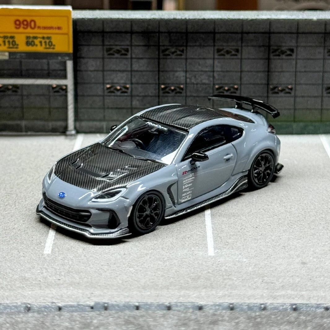 CM 1/64 Scale Subaru BRZ Varis ARISING-1 Grey/Black Diecast Car