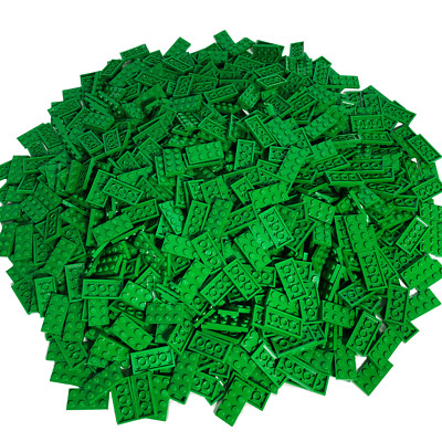 LEGO  2X4 Building Plates Green Plates Both Sided Buildable Basics Classic 3020