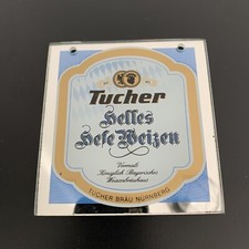 Tucher Helles Hefe Weizen Zapfhahnschild Werbeschild ohne Kette