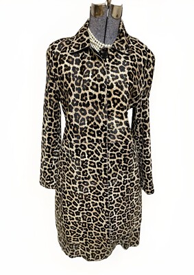 NEW Theory Skirt Suit Women Size 10 Sahara Two Piece Set Animal Print Pockets