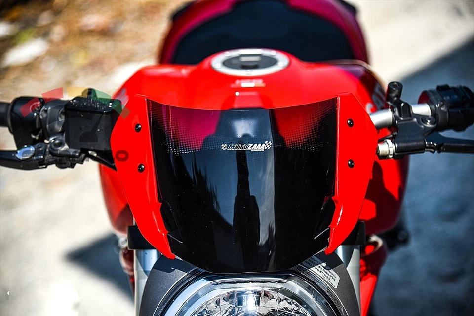 ДЛЯ DUCATI MONSTER 821 1200S ЛОБОВОЕ СТЕКЛО ИЗМЕРИТЕЛЬ КОЗЫРЬКА ОБТЕКАТЕЛЬ 2014-2020 - Изображение 3 из 4