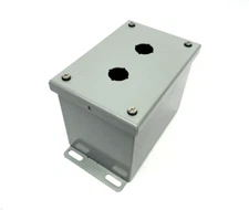 Hoffman SCE-2PBXI 22mm 2-Button Pushbutton Enclosure 6.00" x 4.00" x 4.75"