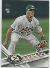 2017 Topps Update Baseball #US4 Matt Chapman OAKLAND ATHLETICS Rookie Card 5. rookie card picture