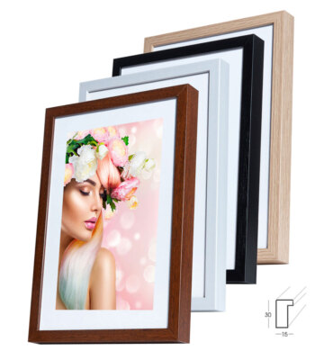 KS15 Bilderrahmen Lifestyle Foto Rahmen Collage Wanddeko Poster Holzoptik