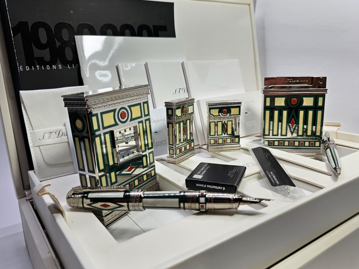 S.T. DUPONT MEDICI 6 PIECE SET - RARE LIMITED EDITION - NEW NEVER