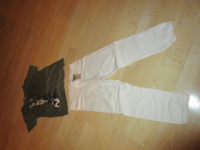Kleiderpaket Gr. 110 7/8-Leggings H & M und T-Shirt dopodopo, wie neu, toll!