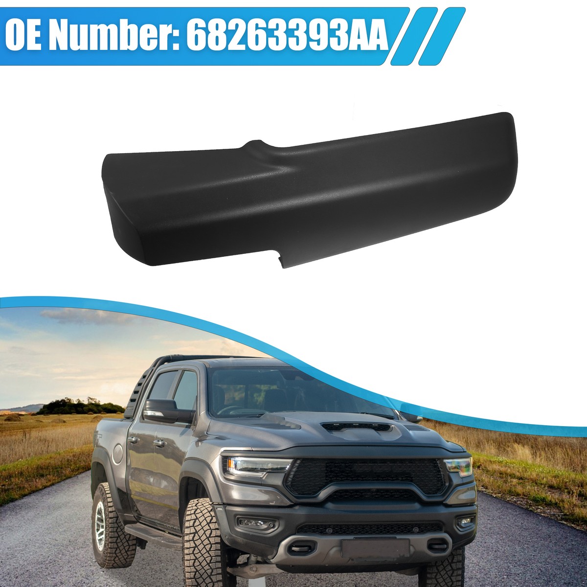 For Dodge RAM 2014 2015-2023 Passenger Right Side Trailer Tow Mirror Cover Cap E - Foto 4