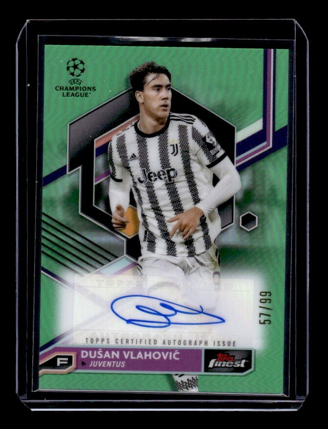 22-23 Topps Chrome VLAHOVIC 直筆サイン 50シリ 2023-24 Topps