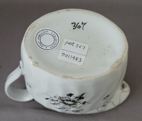 NEW HALL SPIRAL FLUTED PATTERN 367 CREAMER C1795-1800 PAT PRELLER COLLECTION - Picture 6 of 6
