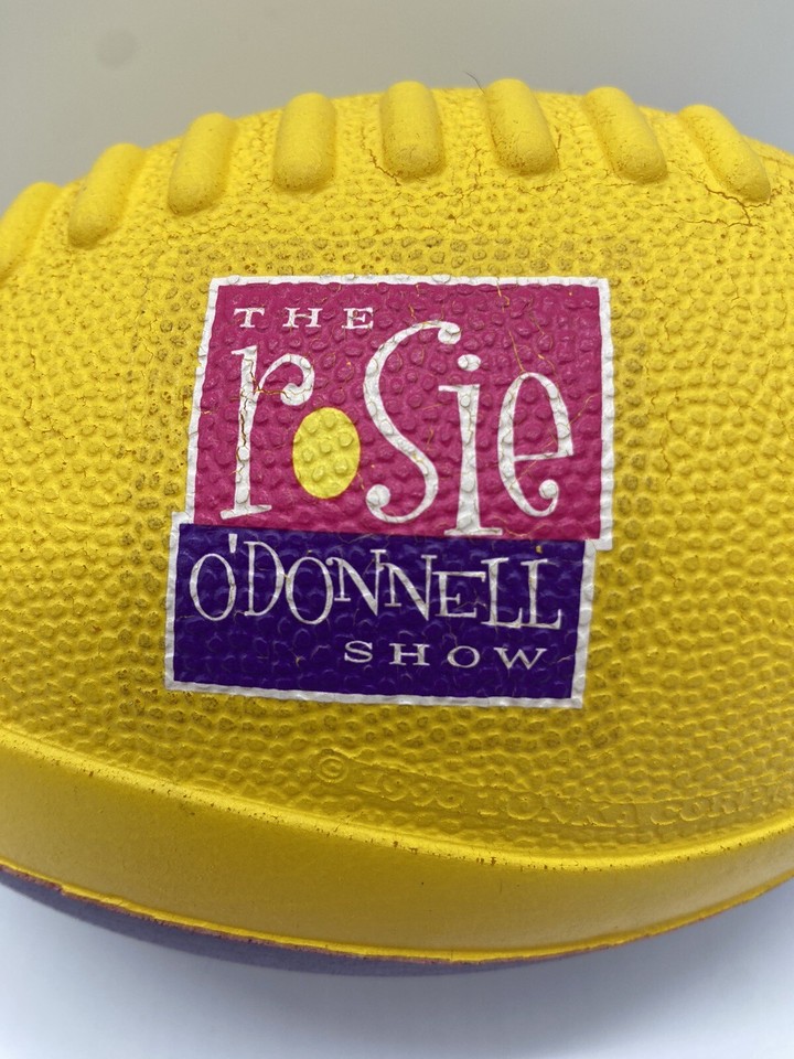 The Rosie O'Donnell Show Yellow/Purple Nerf Football Memorabilia eBay