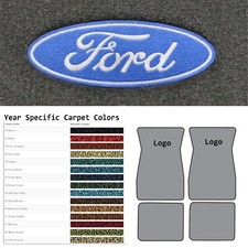 Acc 1964-1968 Ford Mustang Ford In Oval Logo 4pc Loop Floor Mats