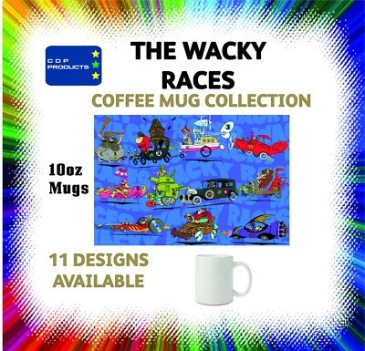 THE WACKY RACES (RETRO CARTOON) 10oz KAFFEETASSEN SAMMLUNG