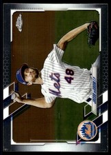 Jacob deGrom 2021 Topps Chrome #12 New York Mets FREE SHIPPING AutographDen