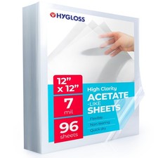 Clear Acetate Sheets 12 x 12 Inch 7 Mil Stencil Film for Cricut Die Cutting