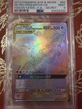 Pokemon Moltres Zapdos Articuno GX Rainbow 2019 Hidden Fates 69/68 PSA 9 on eBay