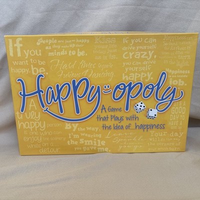 Happy-Opoly Board Game Monopoly A Game That Plays With The Idea Of Happiness
