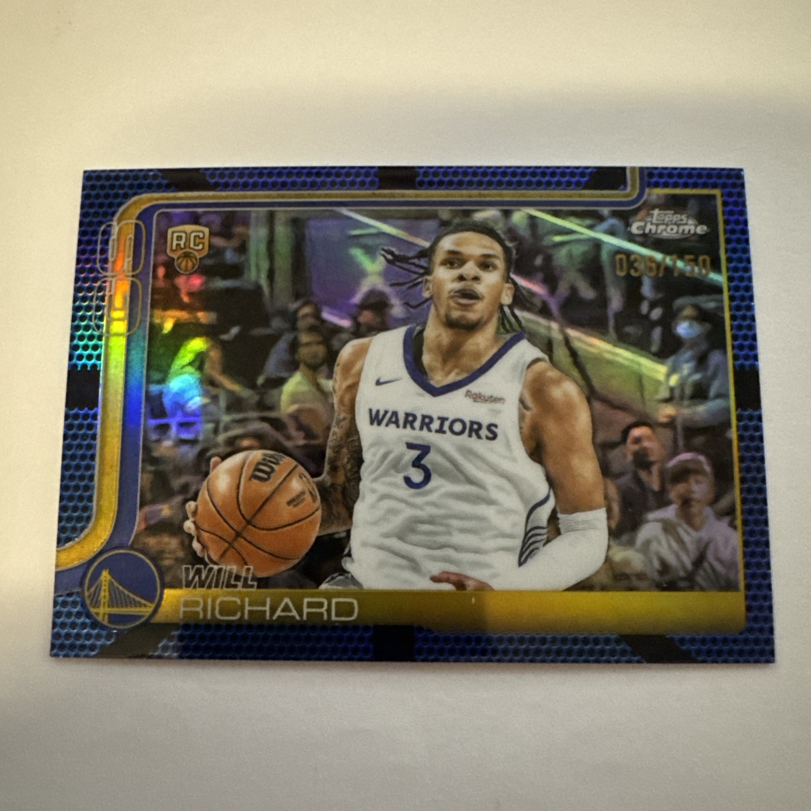 Will Richard Rookie Blue Basketball Refractor #287 2025-26 Topps Chrome 36/150