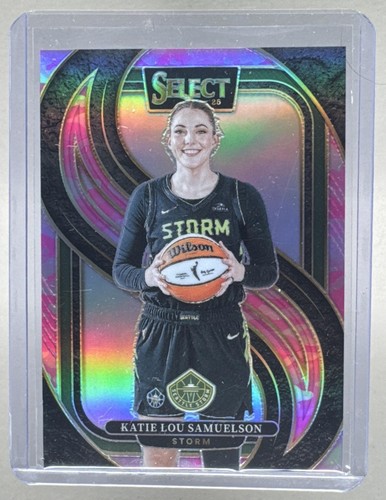 Katie Lou Samuelson 2025 Panini WNBA Select #143 Pink Camo Prizm /175