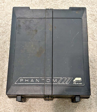Vintage Plano Phantom III Double Sided Tackle Box Model 1464 15x12x5 w/ Lures