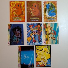 Pokemon 1999 Topps Movie Evolution Pokemon Cards with Foil and Die Cut