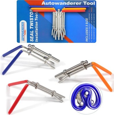 Cylinder Seal Install Tool Set - 3 PCS U-Cup Seal Twistor Installation Tool Kit