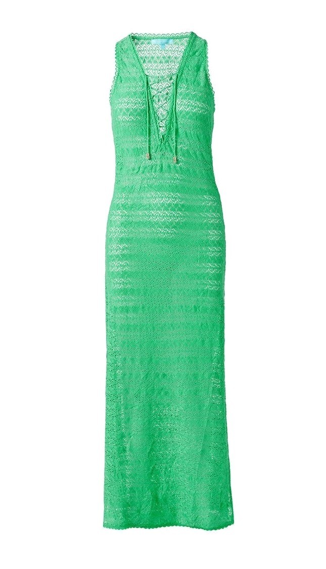 Melissa Odabash Maddie Green Dress Cover Up Sz Small