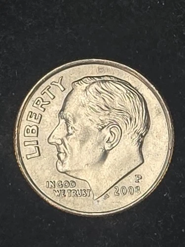 2008-P Roosevelt Dime — photo from the most recent tracked eBay sale